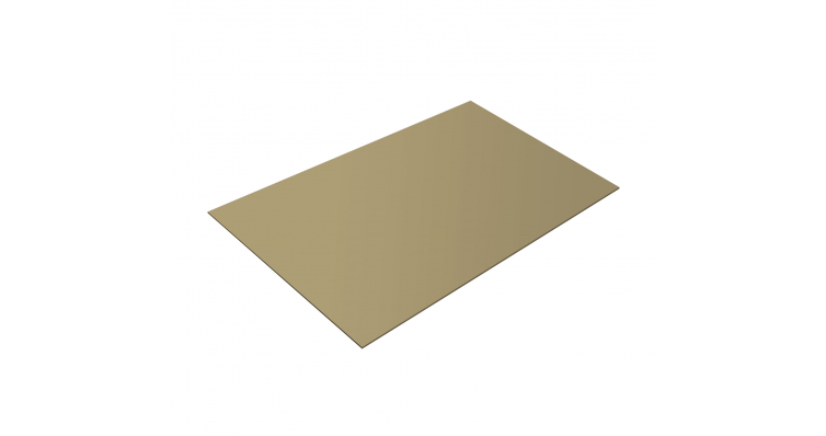 Плоский лист шириной 1250 мм Полиэстер 0,45мм Ral 1014