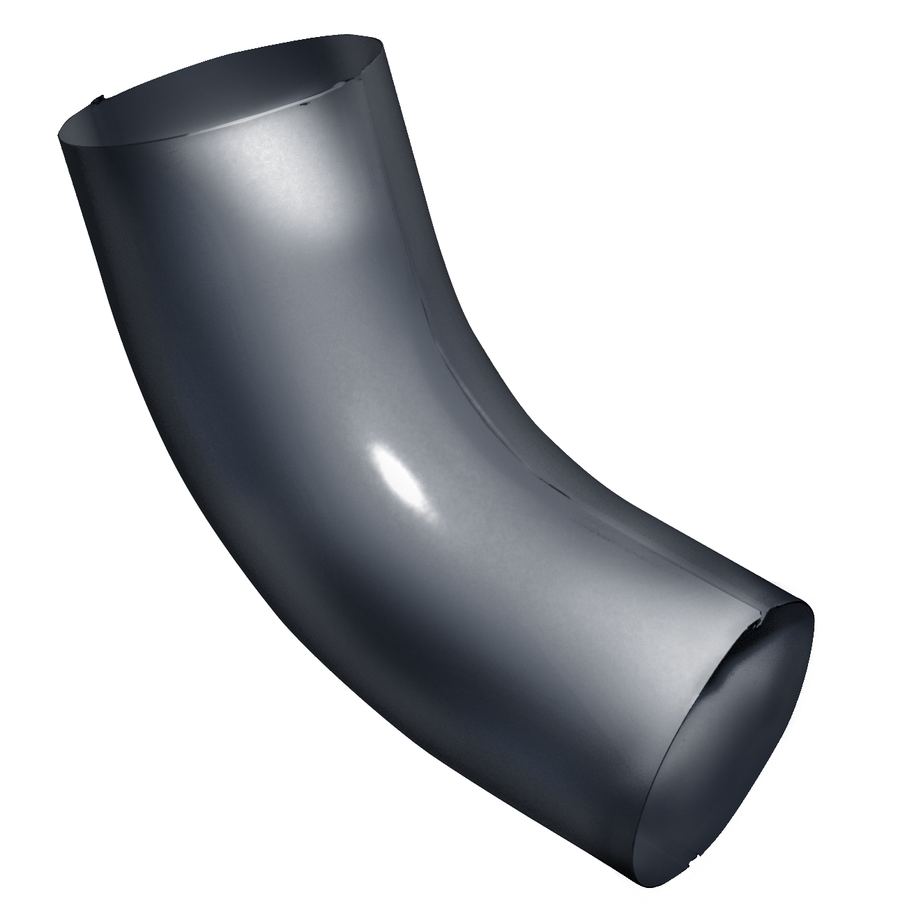 Колено трубы 125/90 Rooftop dRain Ral 7024