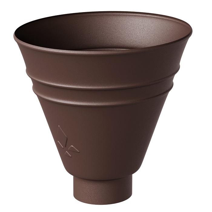 Воронка водосборная круглая 150/100 PU Matt Ral 8017