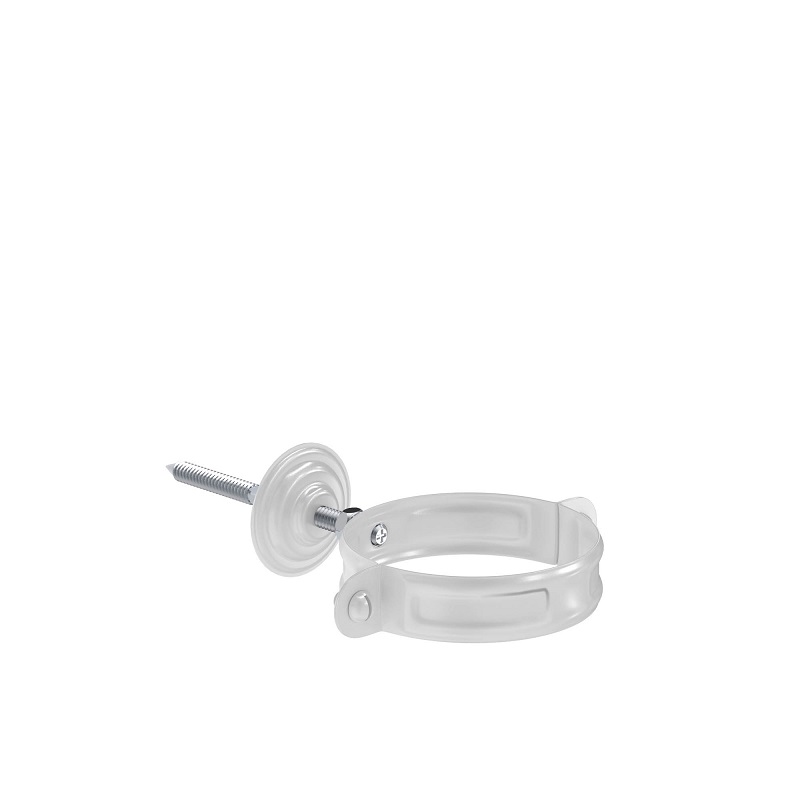 Хомут трубы 125/90 PU Ral 9003