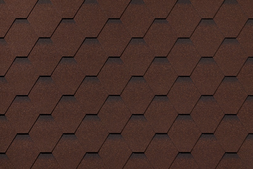 Гибкая черепица Премиум Стандарт Коричневый