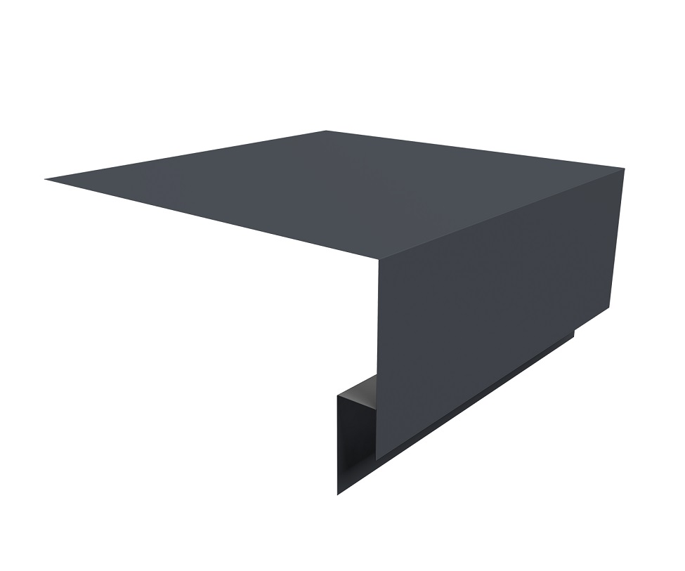 Планка околооконная сложная 200х75х18 (j-фаска) L=3м, Satin 0,5мм Ral 7024
