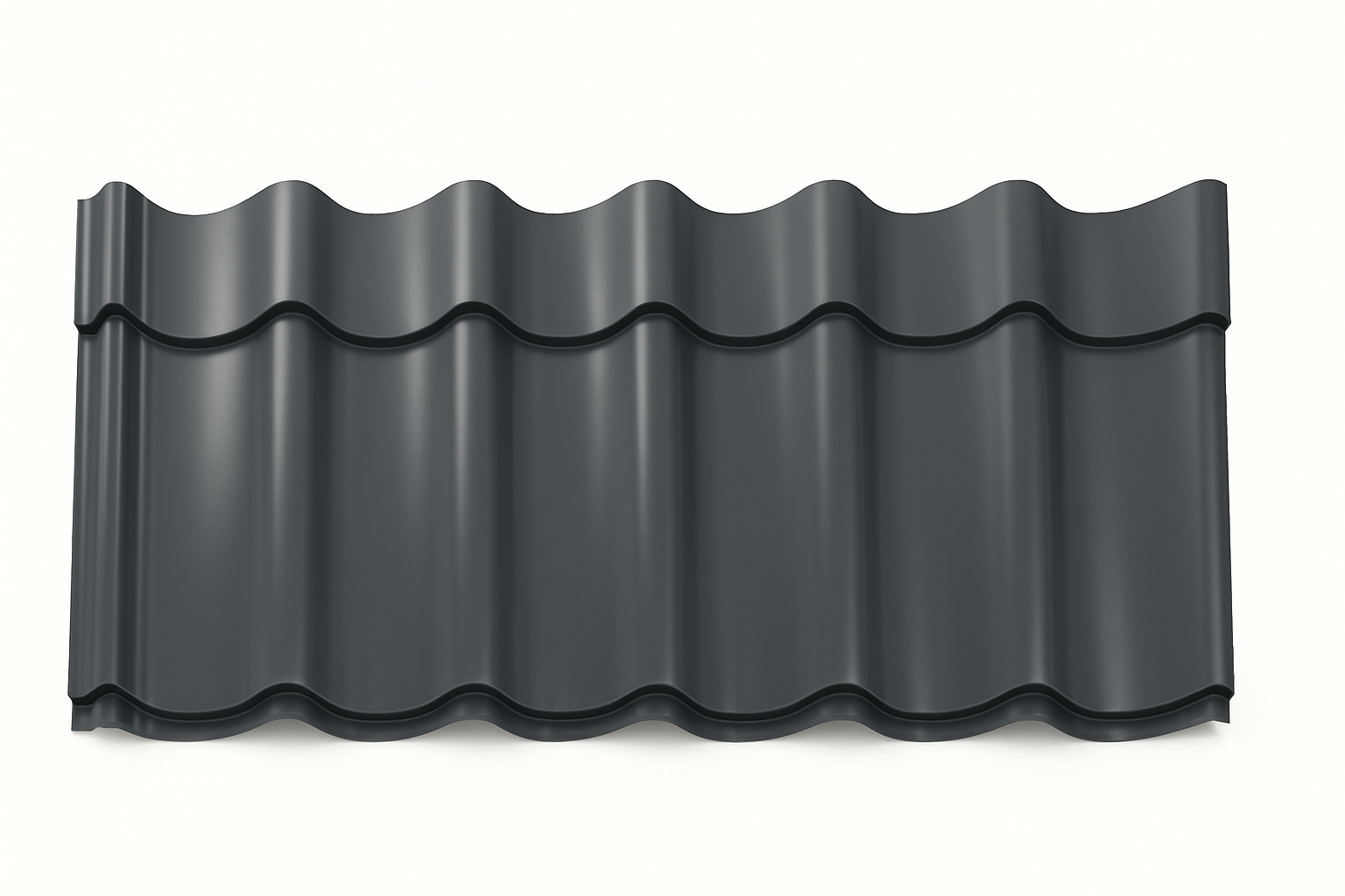 Волновой профиль с 3D резом 0,45 мм Ral 7024