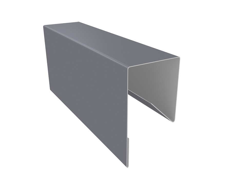 Планка П-образная заборная 17 Ре 0,45 мм. Ral 7004