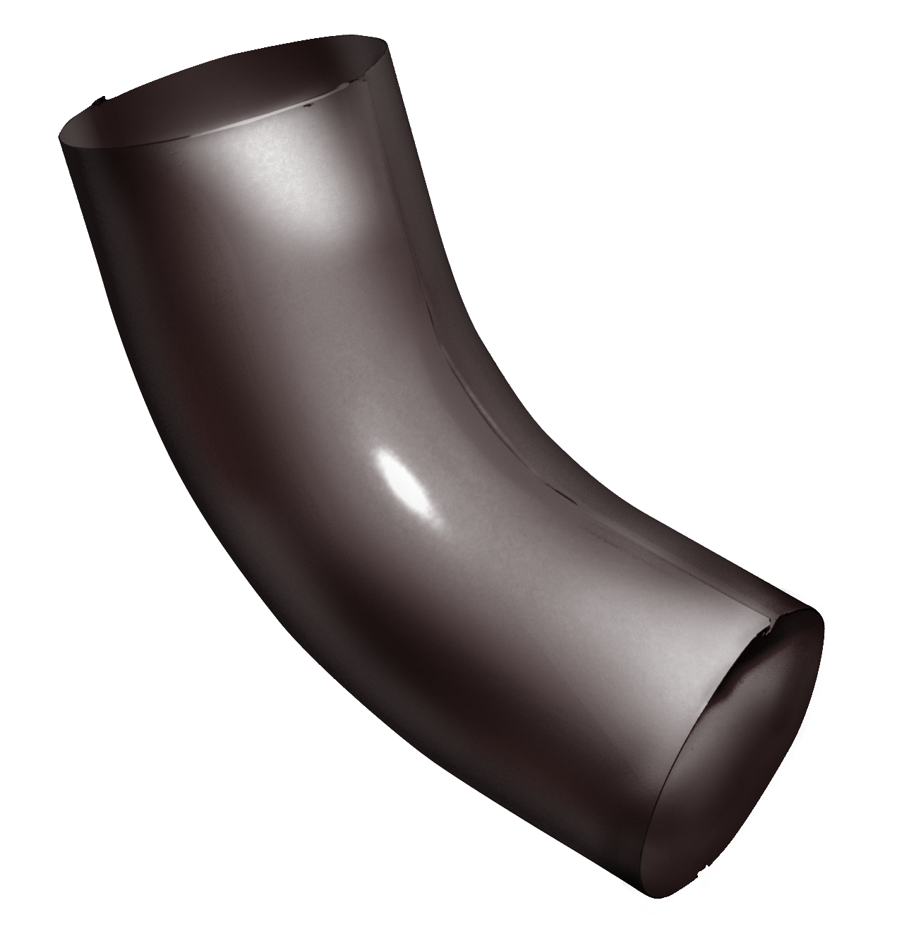 Колено трубы 125/90 Rooftop dRain Ral 8017