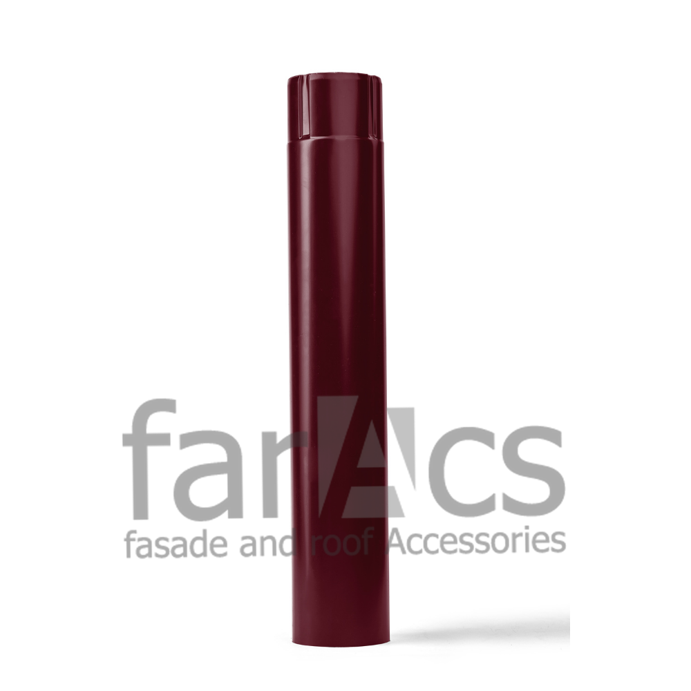 Труба круглая 125/90 3 м. Ral 3005