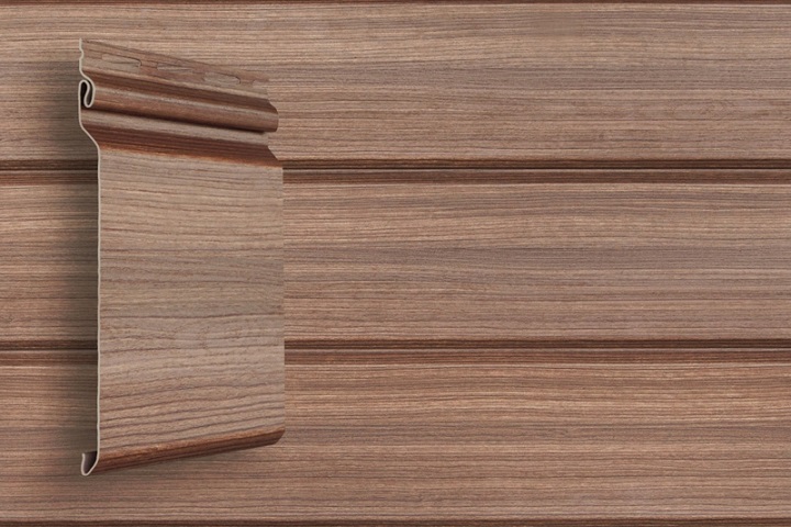 Сайдинг S7 Natural-Брус Tundra Рябина