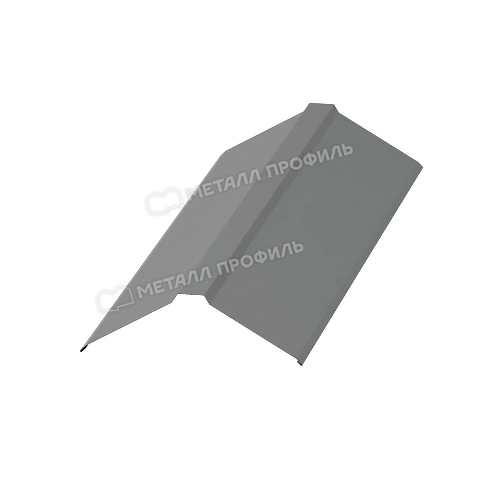 Планка конька плоского 150х150  Norman-Ral 0,5 мм Ral 9006