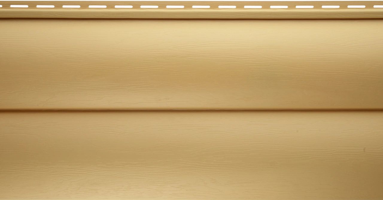 Сайдинг Blockhouse виниловый BH-02 двухпереломный Золотистая