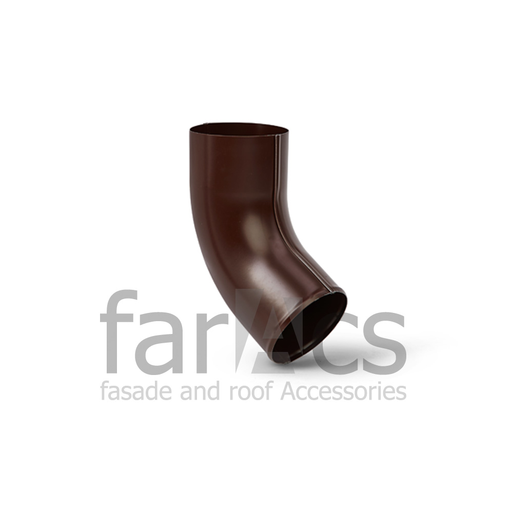 Колено сливное 125/90 Ral 8017