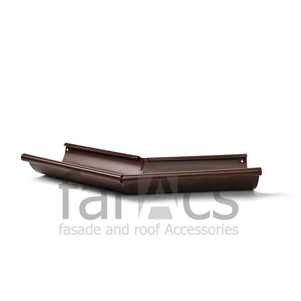 Угол желоба внешний  135" 125/90 Ral 8017