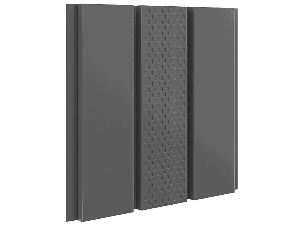 Софит с центральной перфорацией 2,4 м Pe 0,45 мм Ral 7024