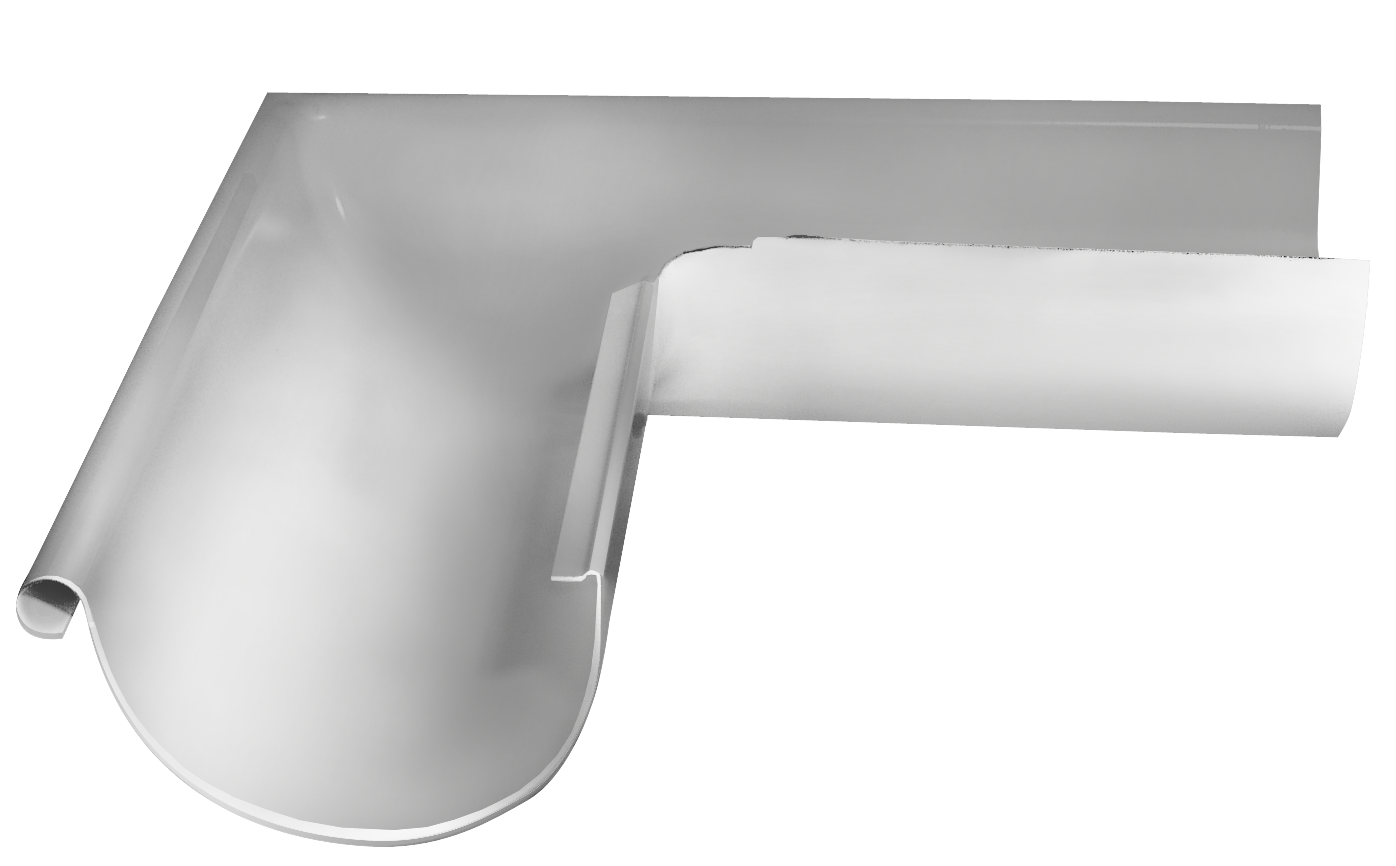 Угол желоба внешний 90 гр.125/90 Rooftop dRain Ral 9003