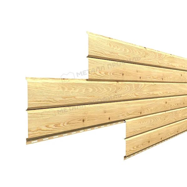 Софит Lбрус с перфорацией Ecosteel Матовый 0,5 мм Сосна