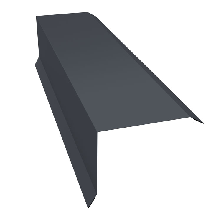 Планка торцевая 100х80 Rooftop Бархат 0,5мм Ral 7024