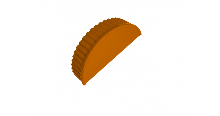 Заглушка торцевая малого полукруглого конька Полиэстер Ral 2004