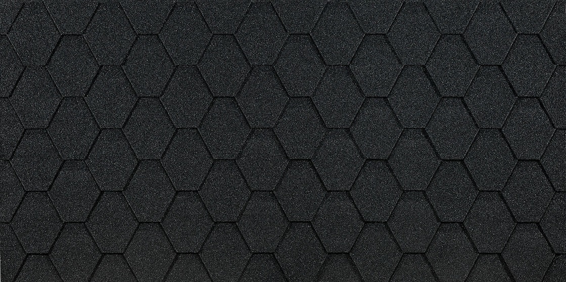 Гибкая черепица Eurasia Шестигранник Серый