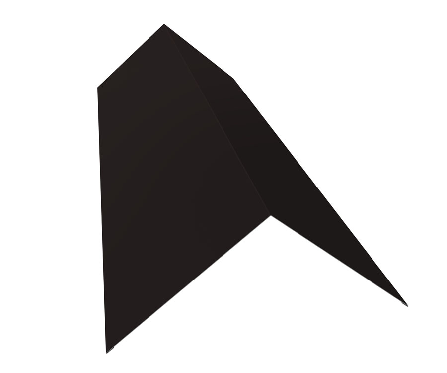 Конек плоский 190х190 мм Сатин Ral 9005