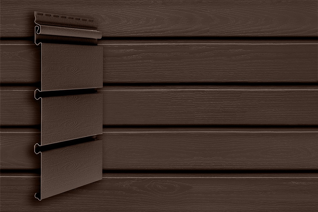 Архитектурный сайдинг Планкен Темный дуб