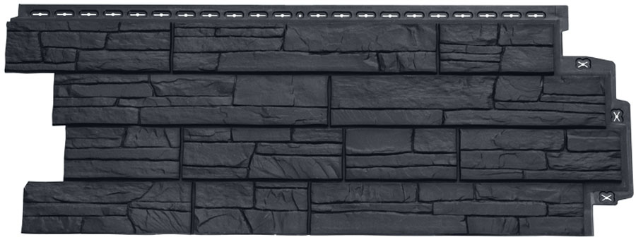 Фасадная панель Сланец Classic Графит