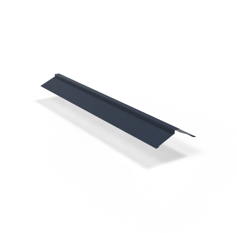 Конек плоский фигурный 115х40х115х2000мм Ре 0,45 мм Ral 7024