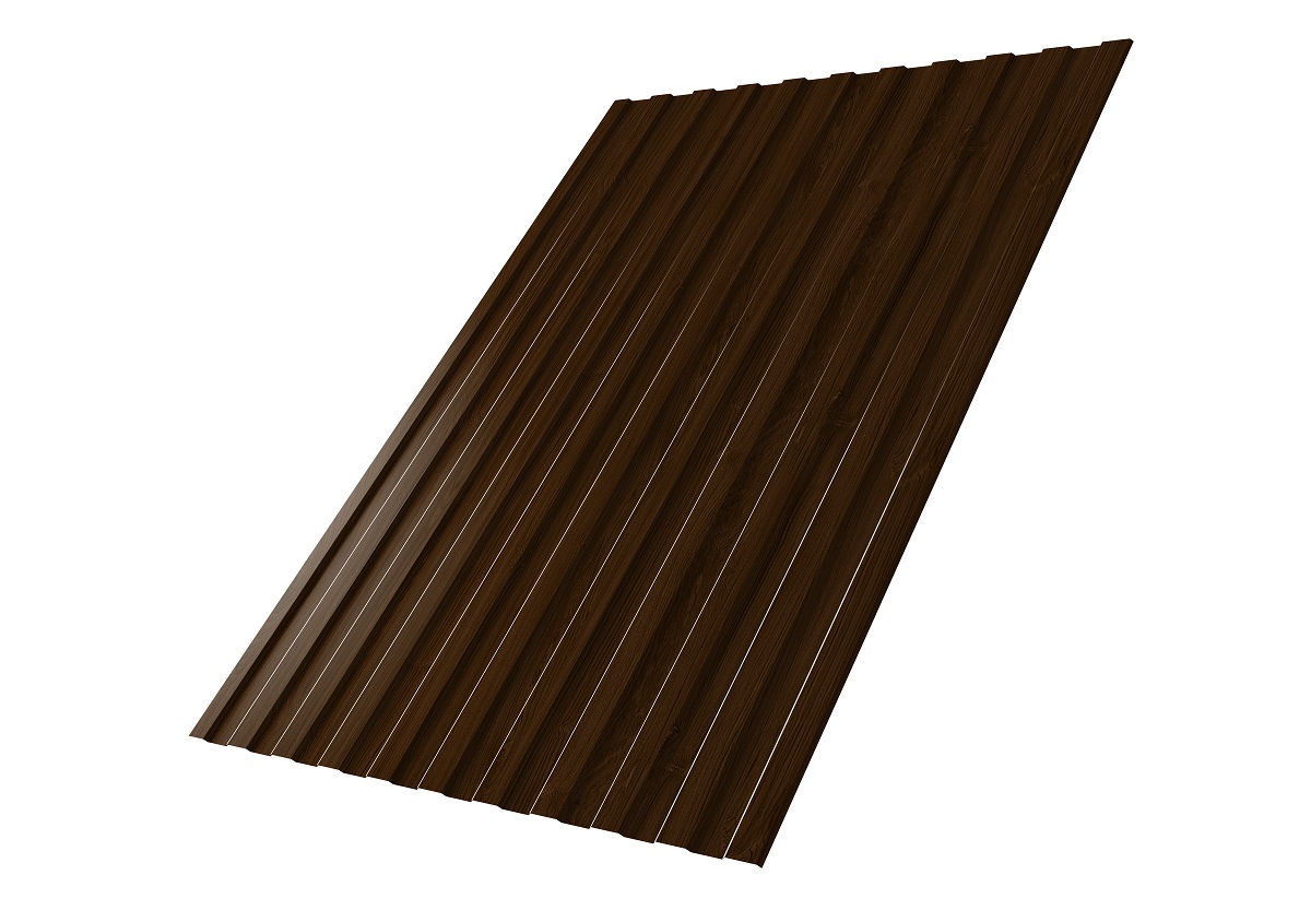 Профнастил С-8 Принт Элит 0,45 мм Choco Wood