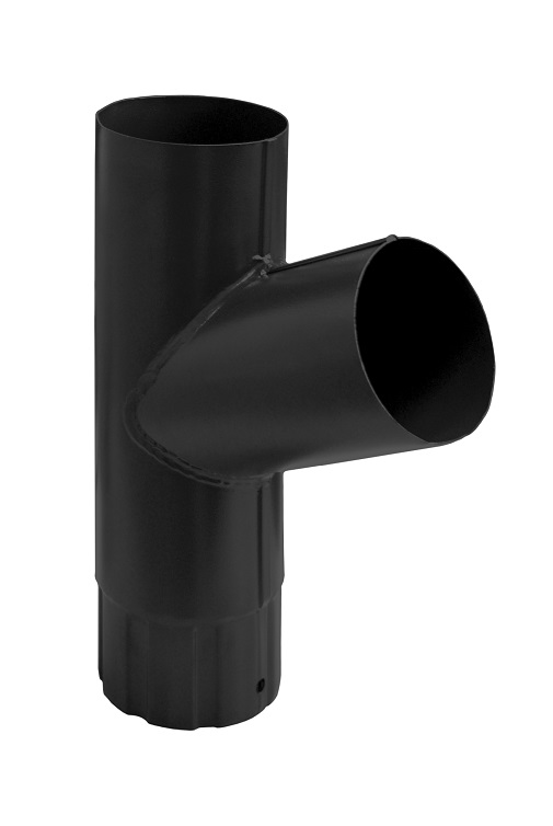 Тройник трубы 125/90 Rooftop dRain Ral 9005