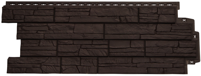 Фасадная панель Сланец Classic Шоколадный