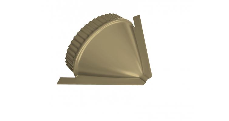 Заглушка конусная полукруглого конька Полиэстер Ral 1014