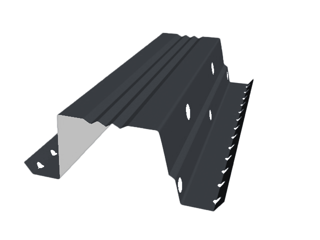 Планка опорная фальц PRO 0,35 м Ral 7024