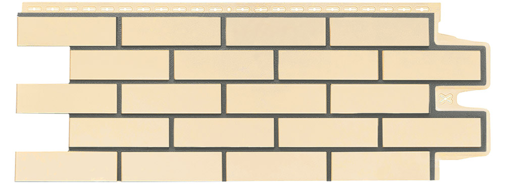 Фасадная панель Клинкерный кирпич Design Бежевый