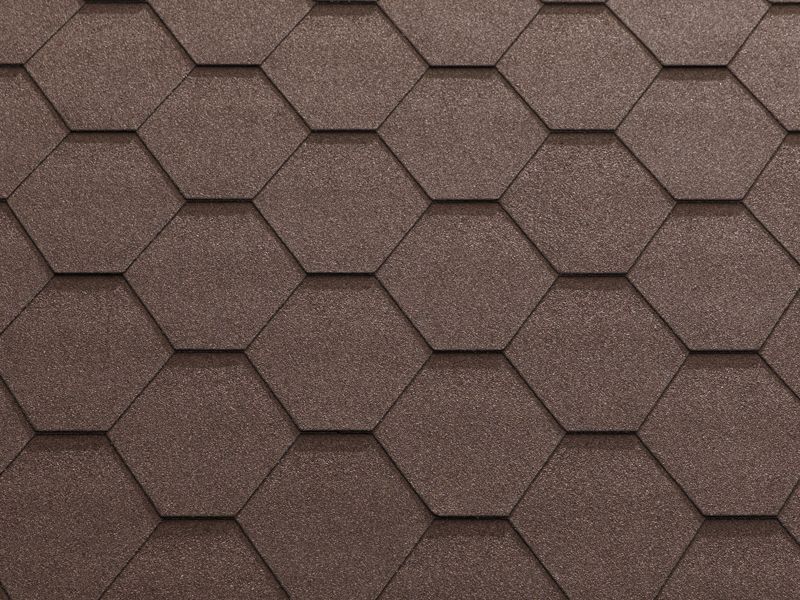 Гибкая черепица KL Коричневый