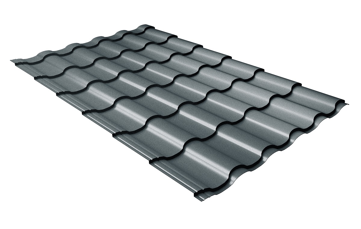 Металлочерепица Кредо PurLite Matt 0,5 мм Ral 7016