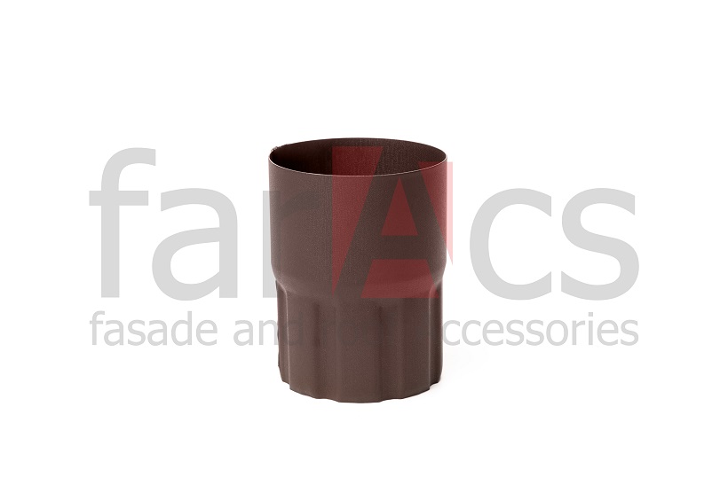 Соединительная муфта трубы 125/90 MATT Ral 8017