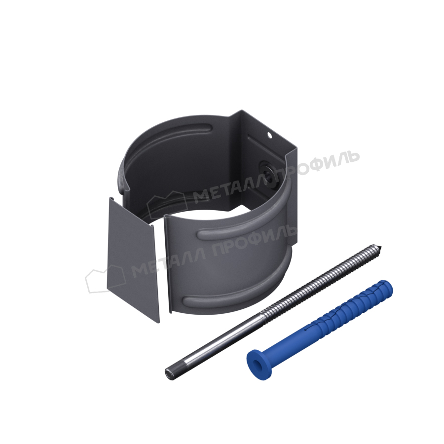 Держатель трубы D100 на кирпич Foramina Freeze Matt Grey