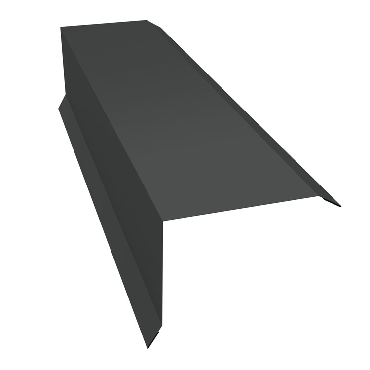 Планка торцевая 100х80 Сатин 0,5мм Ral 7016