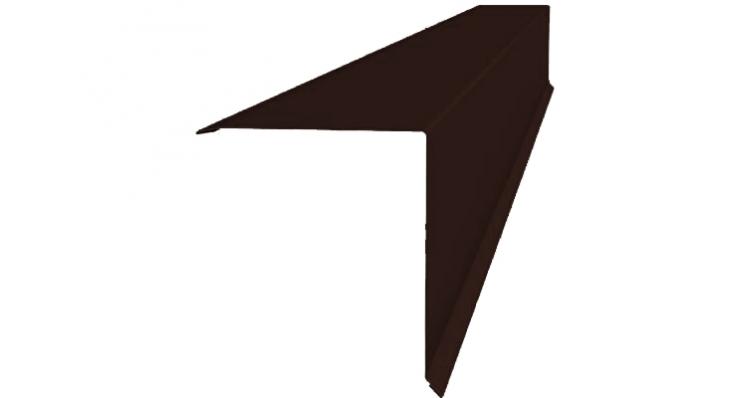 Конек односкатной кровли Сатин Ral 8017