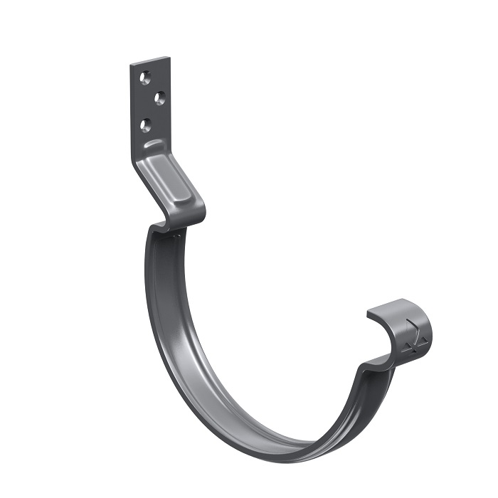 Крюк желоба короткий 125/90 PU Ral 7024