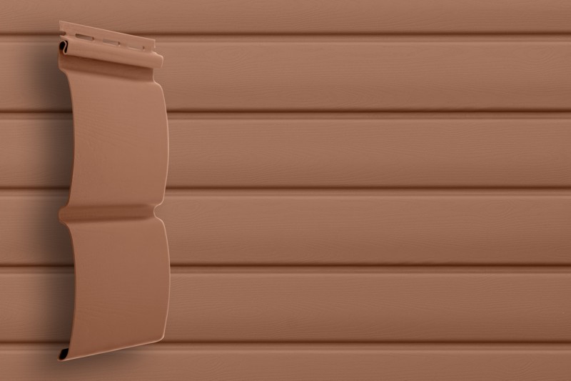 Сайдинг D4,8 Блок-хаус Classic Темно-бежевый