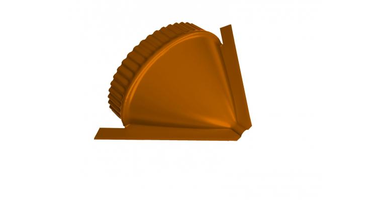 Заглушка конусная малого полукруглого конька Полиэстер Ral 2004