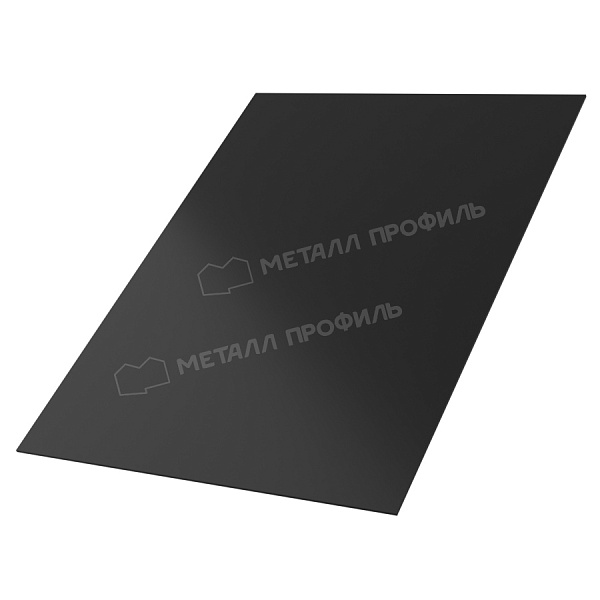 Плоский лист 2000х1250 с защитной пленкой Pe 0,45мм Ral 9005