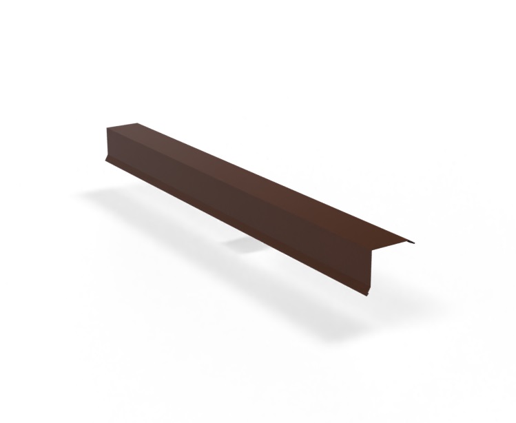 Планка торцевая 80х100х2000мм Ре 0,45 мм Ral 8017