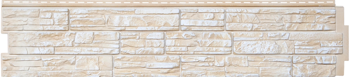 Фасадная панель ЯФАСАД Крымский сланец Слоновая кость