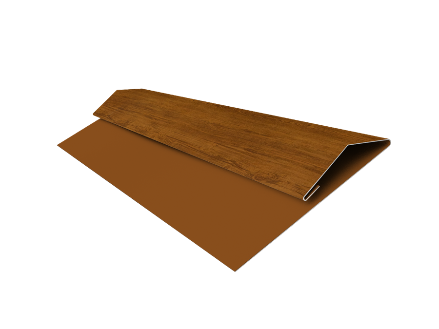 Планка стартово-финишная Блок-хаус/ЭкоБрус Print Elite 0,45 мм, длина 2м. Golden Wood
