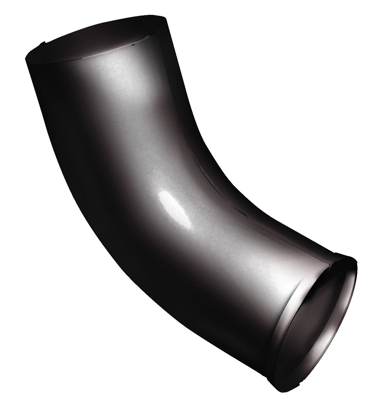 Колено стока 125/90 Rooftop dRain Ral 9005