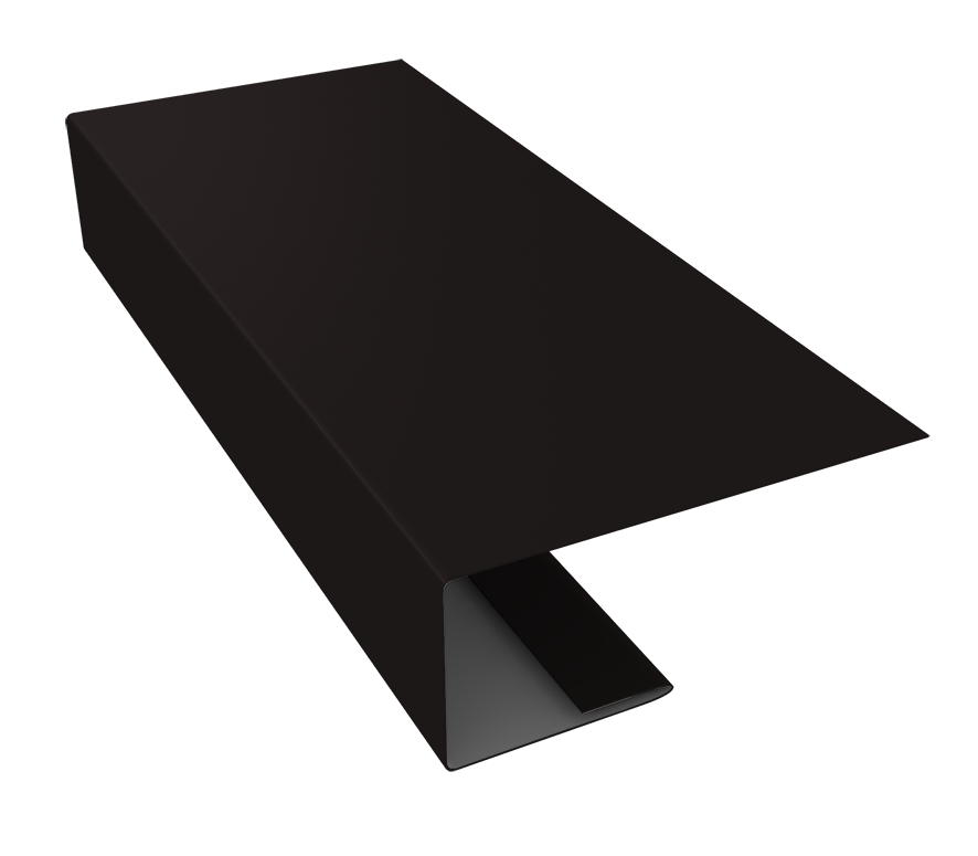 J-Профиль 18мм Satin 0,5 мм, длина 3 м Ral 9005