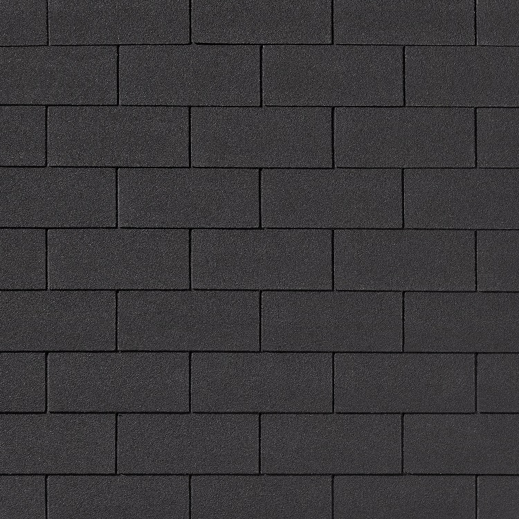 Гибкая черепица Brick Черный