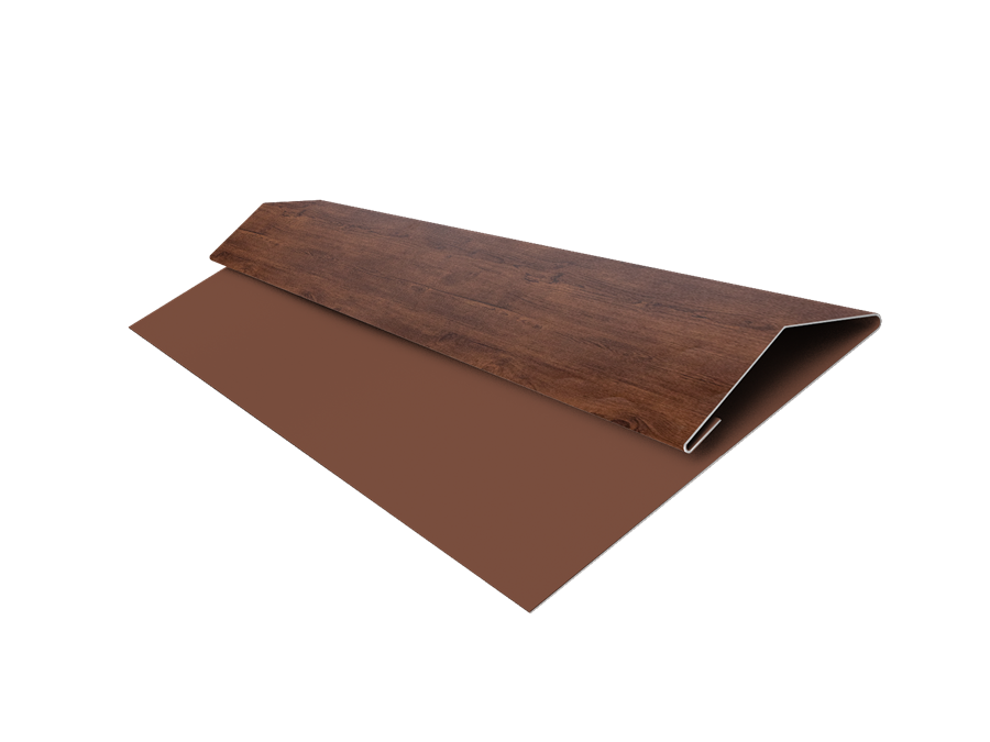Планка стартово-финишная Блок-хаус/ЭкоБрус Print Premium 0,45 мм, длина 3м. Cherry Wood Fresh