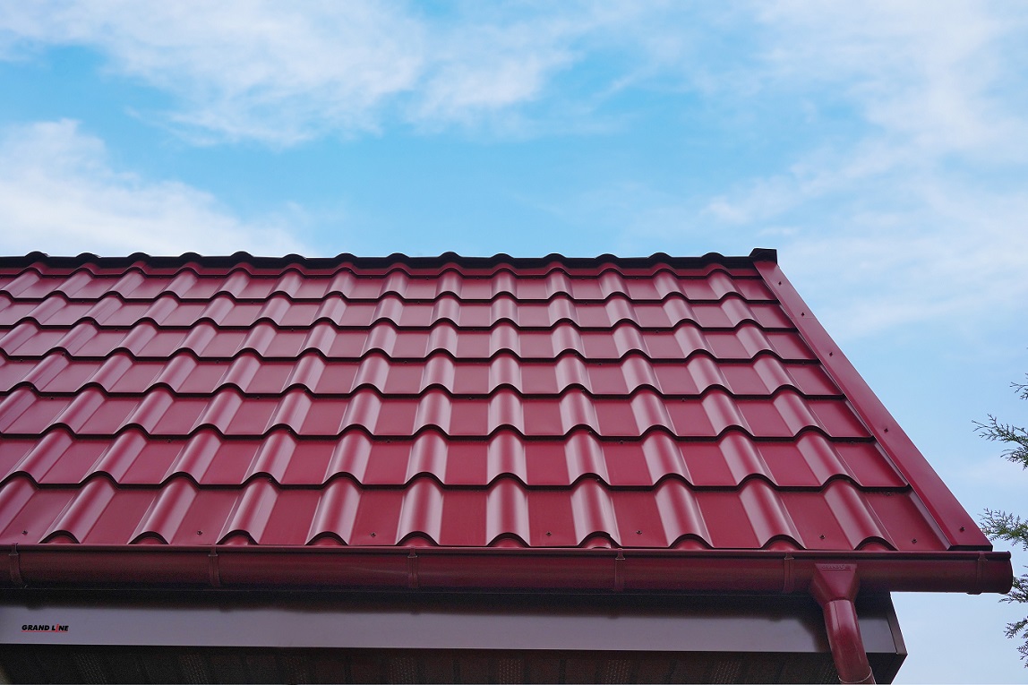 Grand Line: Металлочерепица Камея Rooftop Бархат 0,5 мм