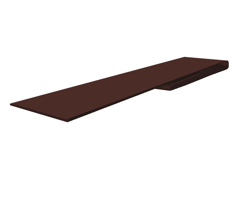 Планка финишная Satin Matt 0,5 мм длина 2 м Ral 8017